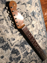 Load image into Gallery viewer, HEAVY RELIC HARD MAPLE STRATOCASTER NECK WITH BRAZILIAN RW FB
